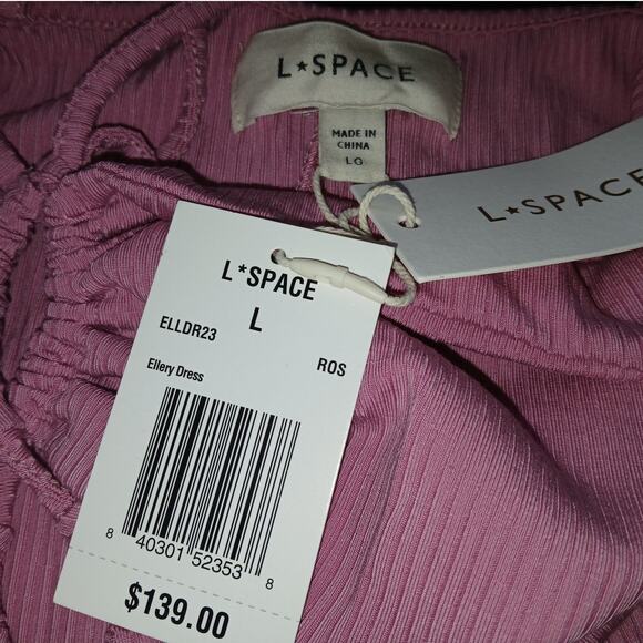 NWT - L*Space Ellery Dress in Rose Size: L - Picture 2 of 7